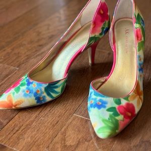 Anne Klein floral heels
